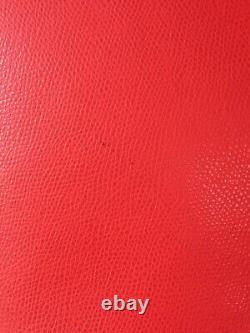 MICHAEL BY MICHAEL KORS red beige leather jet set medium tote handbag NWOT
