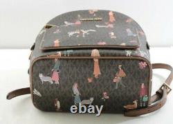 Michael Kors Adina Jet Set Girls Medium backpack MK Logo Brown Multi NWT$398.00