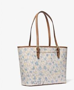 Michael Kors Jet Set Charm Medium Floral Print Logo Shoulder Bag