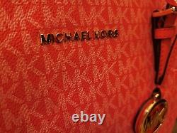 Michael Kors Jet Set EW TZ Signature Dahlia Tote NWT $228