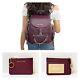 Michael Kors Jet Set Item Medium Backpack + ID Card Key Holder Wallet Bordeaux