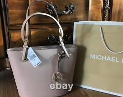 Michael Kors Jet Set Item Medium Tote bag Leather Pink Gold