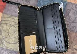 Michael Kors Jet Set Medium Chain Leather Tote Bag + Wallet Set