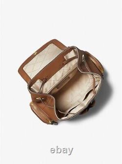 Michael Kors Jet Set Medium Luggage Pebbled Leather Backpack New Sealed