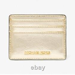 Michael Kors Jet Set Medium Metallic Shoulder Bag and Card Case Gift Set NEW