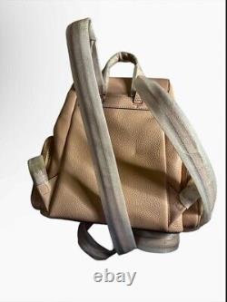 Michael Kors Jet Set Medium Powder Blush Leather Chain Shoulder Backpack Purse