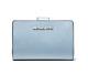Michael Kors Jet Set Medium Saffiano Leather Pale Blue Bifold Wallet NWT