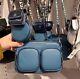 Michael Kors Jet Set Mirella Medium Crossbody Bag Tech Attached Blue