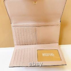 Michael Kors Jet Set Travel Dome Crossbody Bag Mk Vanilla Pink + Trifold Wallet