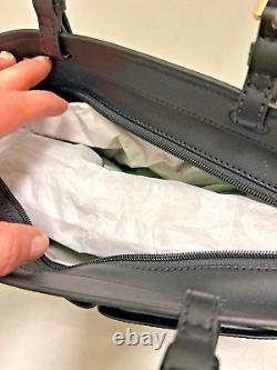 Michael Kors Jet Set Travel Medium Double Pocket Tote Shoulder Bag Black Multi
