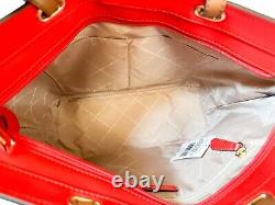Michael Kors Jet Set Travel Medium Double Pocket Tote Shoulder Bag Dark Sangria