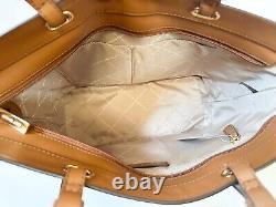 Michael Kors Jet Set Travel Medium Double Pocket Tote Shoulder Bag Mk Brown