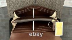 Michael Kors Jet Set Travel Medium Double Pocket Tote Shoulder Bag Wallet Set