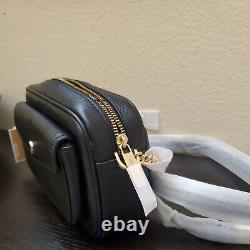 Michael Kors Jet Set Travel Medium Pocket Camera Crossbody Bag Signature