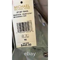 Michael Kors Jet Set Travel Orchid Lilac Medium Carryall Tote Bag/Wallet option