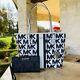 Michael Kors MK Graphic Jet Set Travel Center Stripe Handbag/Wallet Options NWT