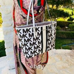 Michael Kors MK Graphic Jet Set Travel Center Stripe Handbag/Wallet Options NWT