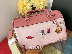 Michael Kors MK Jet Set Girls Travel Medium Duffle Bag + Wallet SET NWT