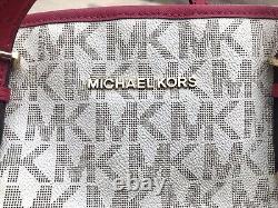 Michael Kors MK Jet Set Pink Vanilla Summer Flower Appliqué Tote Bag- Sold Out