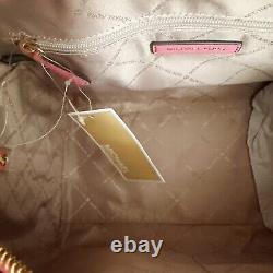 Michael Kors MK Jet Set Travel Medium Duffle Bag Satchel Tea Rose Pink Sand MK