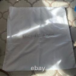 Michael Kors Medium Jet Set Multifunction Saffiano Leather Tote Bag Purse Brown