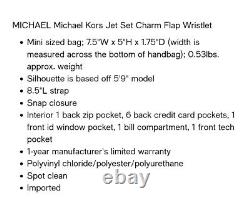 Michael Kors Signature Jet Set Charm Flap Wristlet Wallet