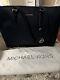 Michael kors jet set medium saffiano leather navy tote bag