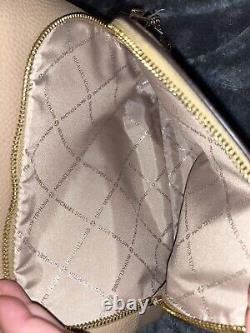 NWT Michael Kors Jet Set Vegan Leather Medium Chain Backpack in Camel MSRP $328