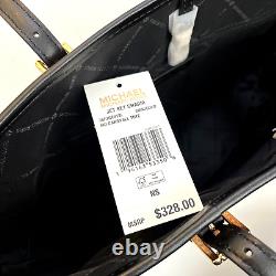 NWT Original $330 Michael Kors Jet Set Tote Bag Animal Print Leopard Marigold